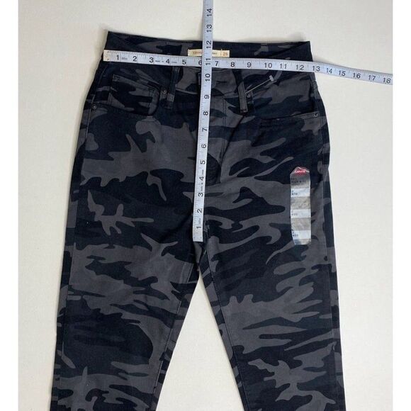 Levi's 721 Skinny Ankle Jeans‎ 26 Gray Camo Women's High-Rise Stretchy NEW - Picture 3 of 14